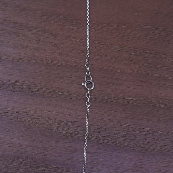 18”, vintage sterling silver handmade necklace, 9… - image 3