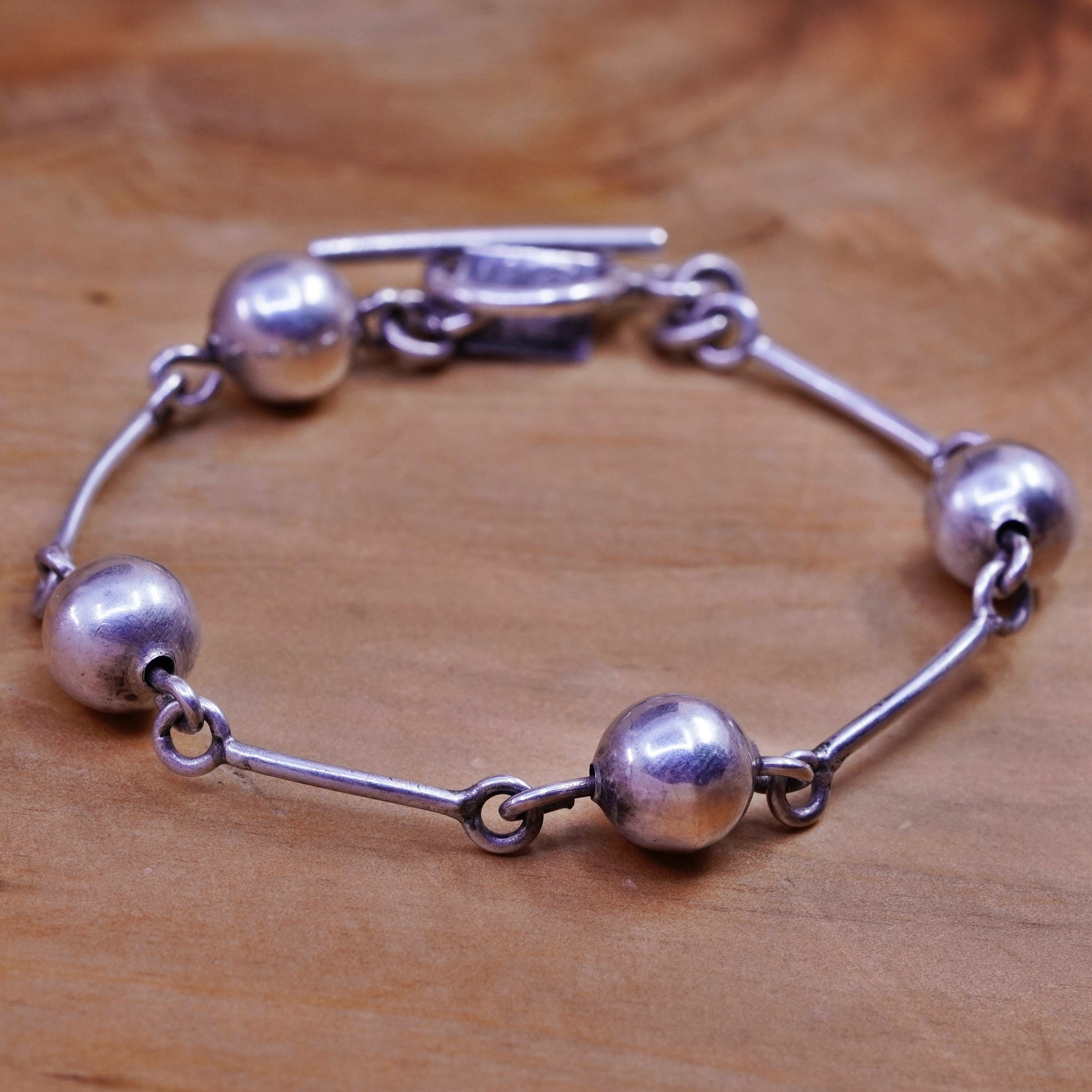 Mexican Vintage Silver 925 DNA Bracelet-