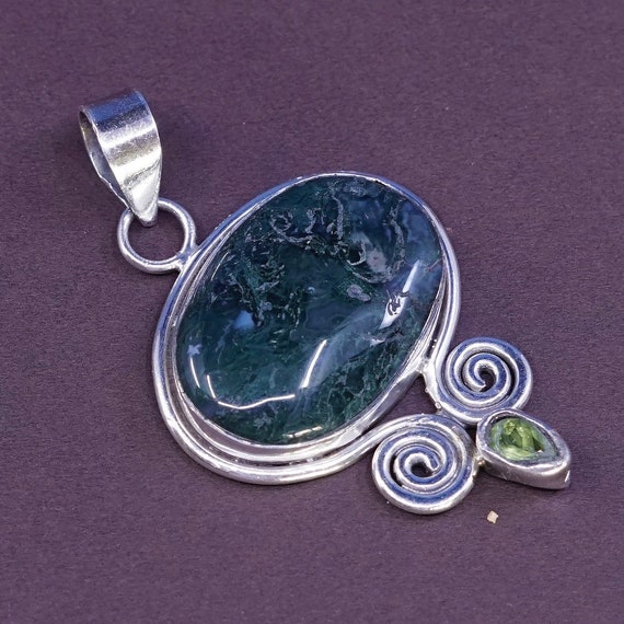 Vintage (320125) Sterling silver handmade pendant… - image 1