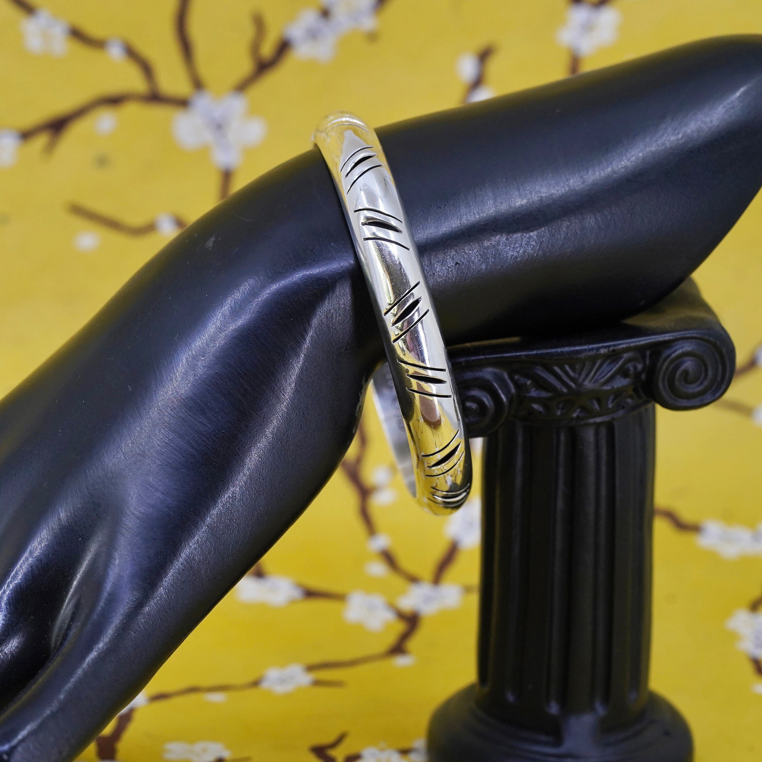 8”, Vintage Mexico Sterling Silver Handmade Bracelet, 925 8”, Vintage Mexico Sterling Silver Handmade Bracelet, 925