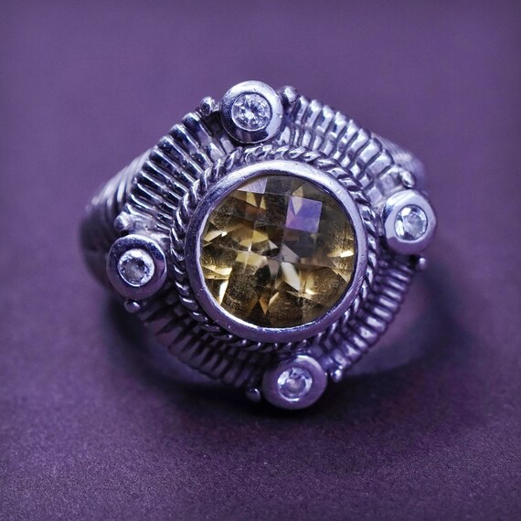 Size 6 Vintage Sterling Silver Judith Ripka Handmade Ring Band
