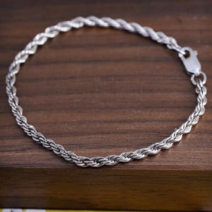 Vintage Italy 925 Silver Bracelet - Etsy