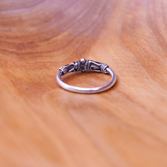 Size 6, vintage sterling silver handmade ring, 92… - image 8