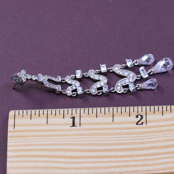 Vintage CC 300666 Sterling Silver Handmade Earrings Solid 925