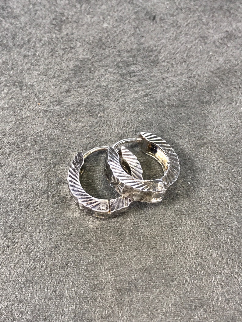 fine solid Thailand 925 silver hoops 0.5 Sterling 300149 Stamped 925 silver hoop earrings