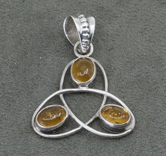 Vintage (320324) Sterling silver handmade pendant… - image 2