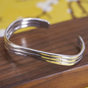 Vintage Silver Wavy Cuff - Etsy - Page 2
