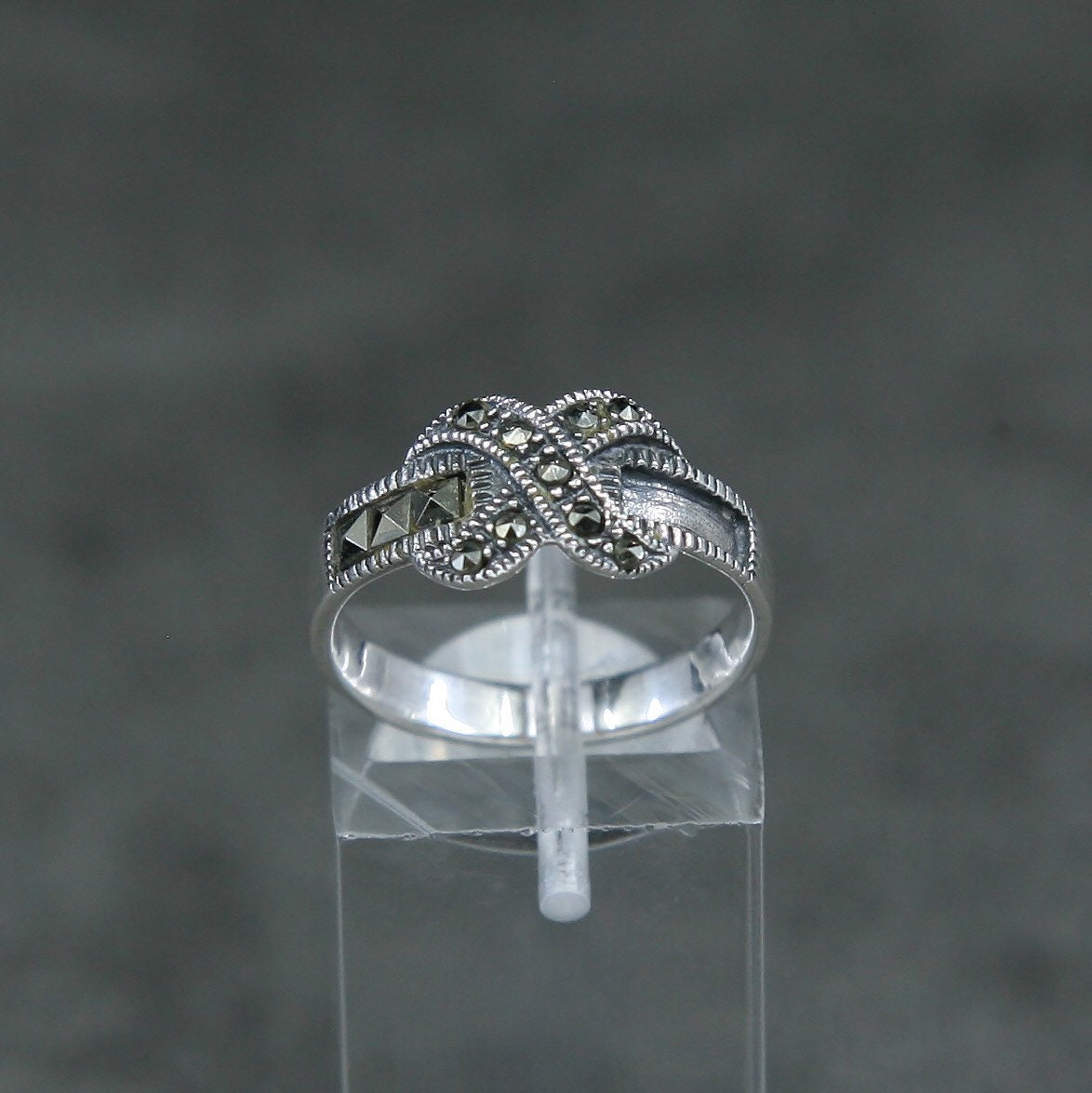 Size 7 Vintage 310235 Sterling Silver Ring With Square | Etsy Ireland