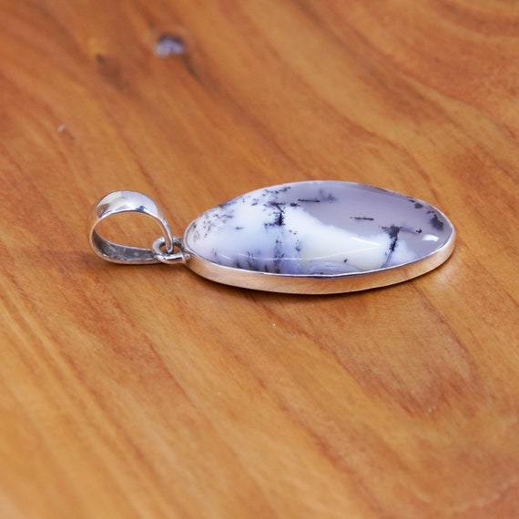 Vintage Sterling silver handmade pendant, 925 ova… - image 2