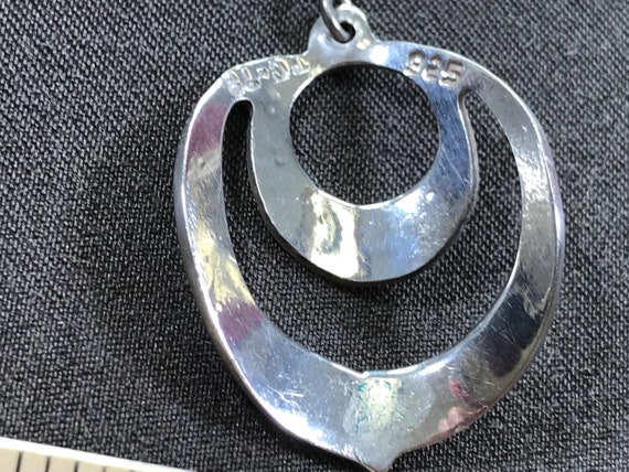 Vintage (300406) Sterling silver handmade earring… - image 5