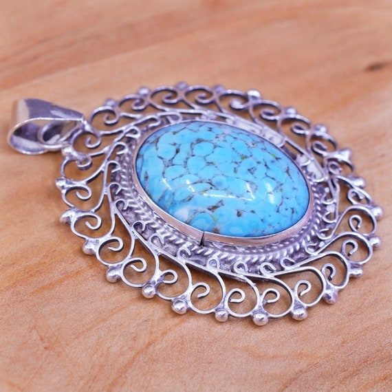 Boho Bali Victorian Filigree Design Tiny Natural Rose Quartz Pendant Genuine Rose Quartz 925 Sterling Silver Small Minimalist