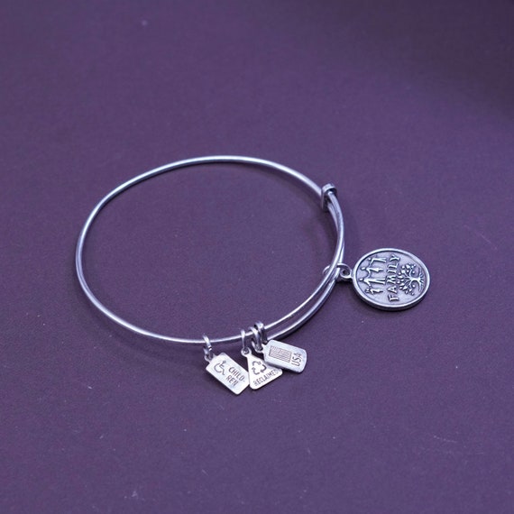 Size adjustable, Wind & Fire Bangle Bracelet with… - image 4