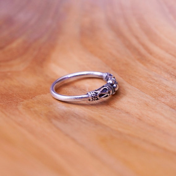 Size 6, vintage sterling silver handmade ring, 92… - image 4
