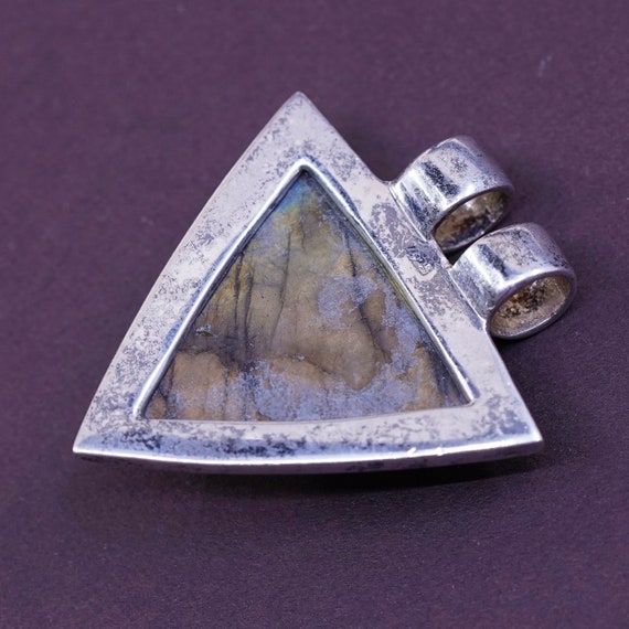 Vintage (321204) Sterling silver handmade pendant… - image 5