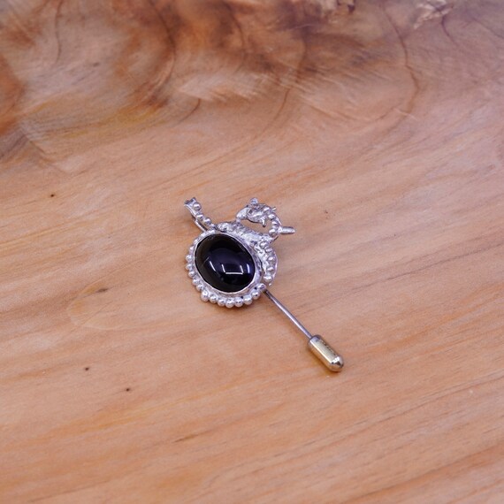 Broche Ancienne En Argent Massif Avec Perles - SOLID SILVER STERLING - Bon état