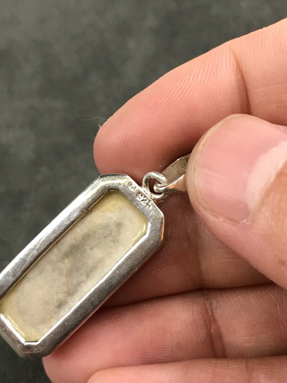 Vintage (320234) Sterling Silver Handmade Pendant, Oval Vintage (320234) Sterling Silver Handmade Pendant, Oval