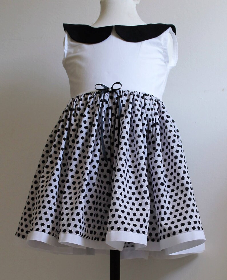 Robe enfants col claudine Robe fait-Main taille 2/4/6 ans ...