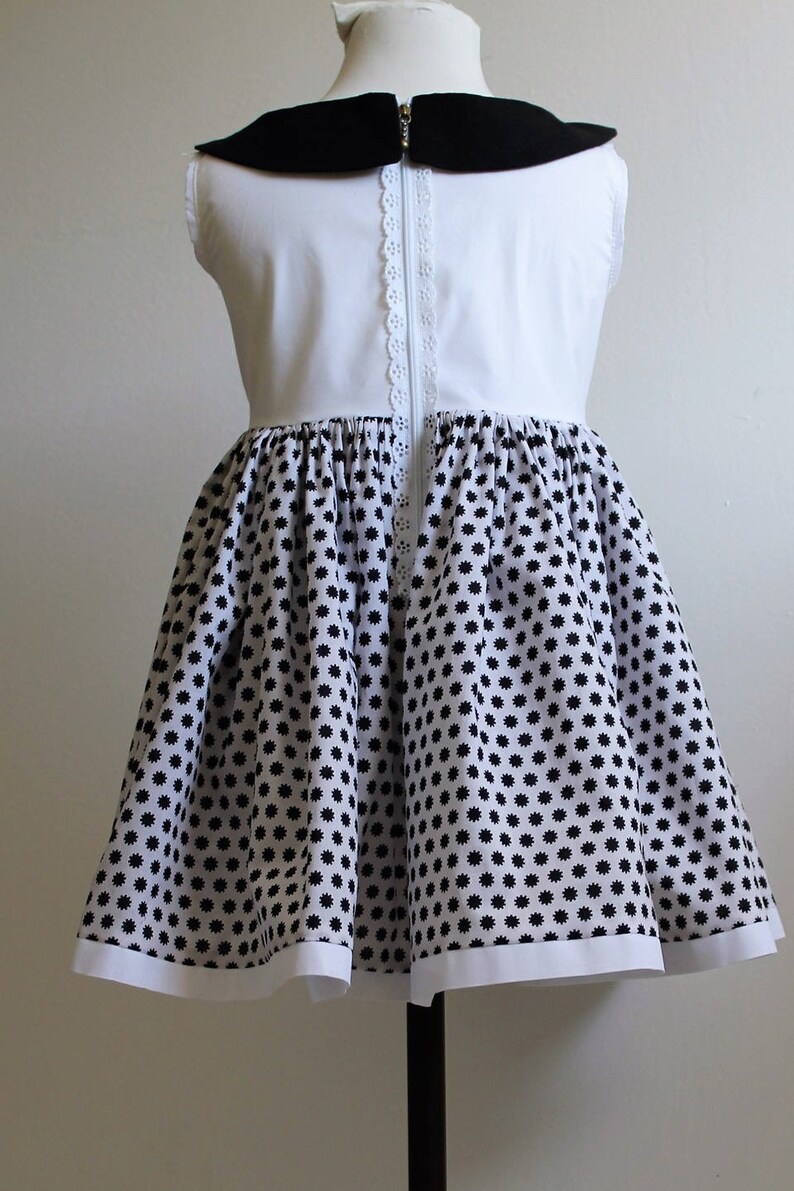 Robe enfants col claudine Robe faitMain taille 2/4/6 ans Etsy