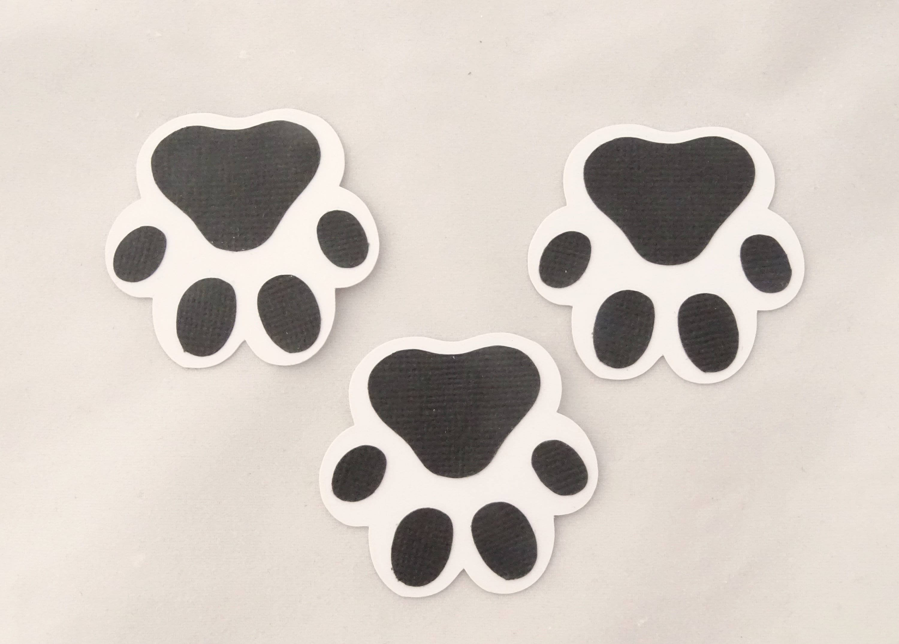 Paw print die cut Paw print cutout Dog paw prints Animal Etsy