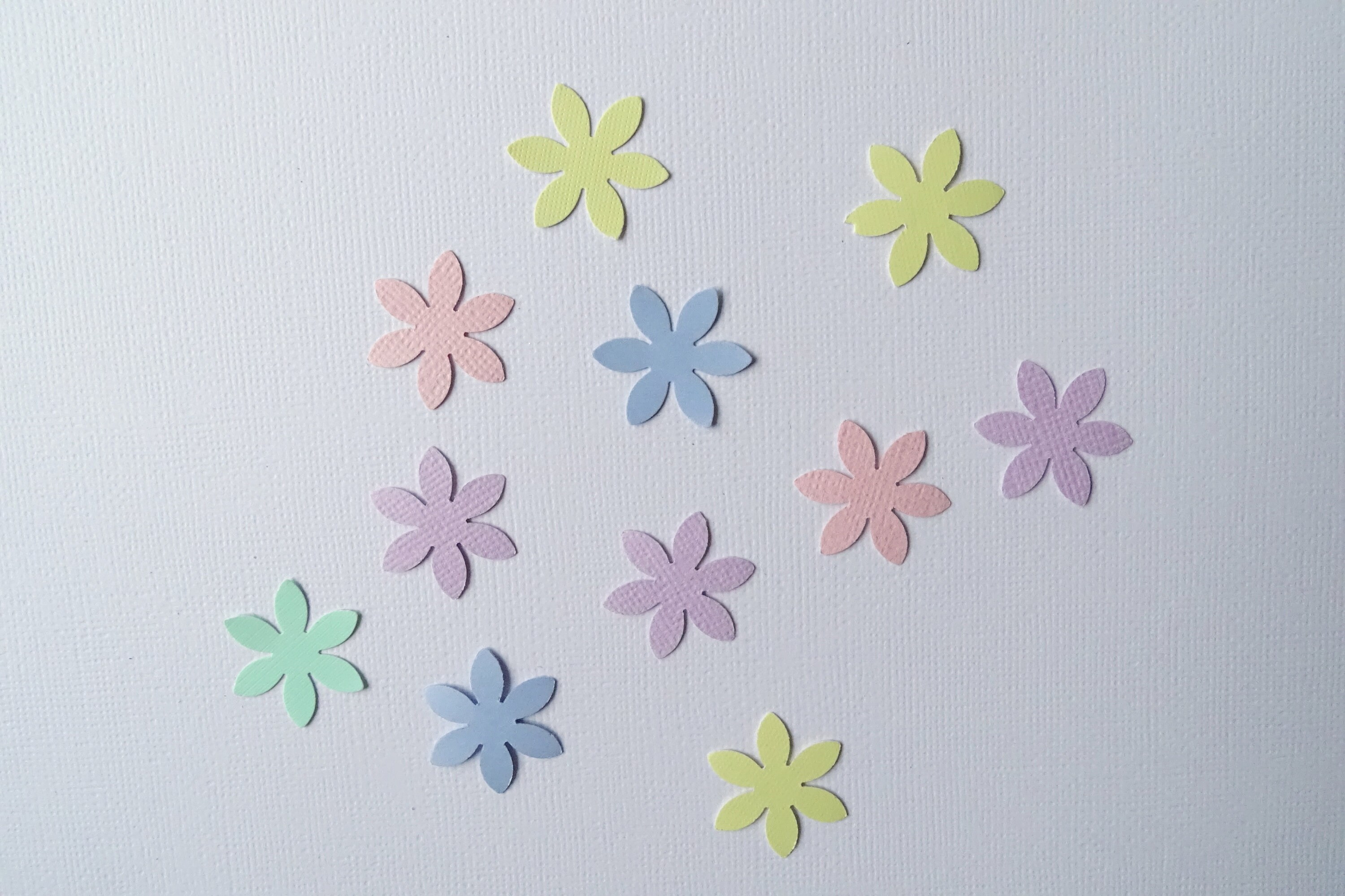 Flower die cut Flower cut outs Paper flower die cuts Pastel | Etsy