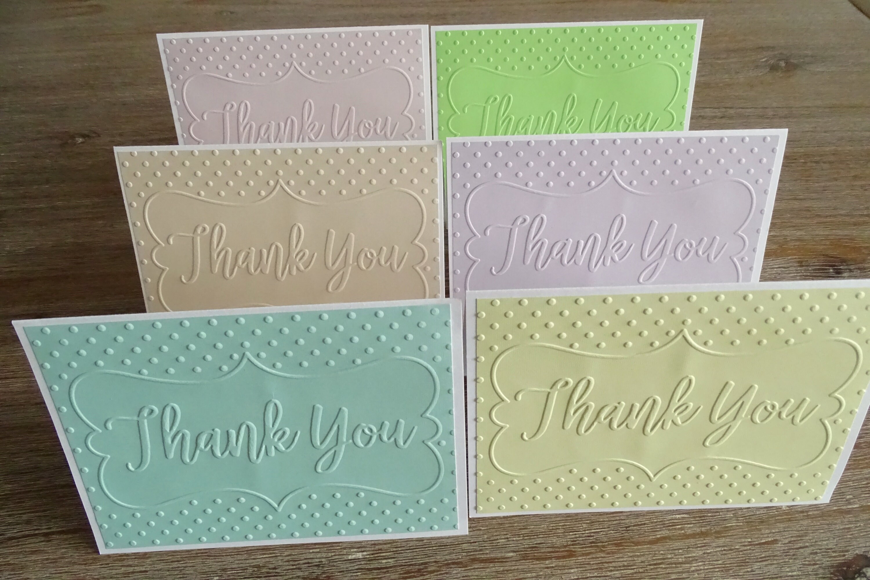 Embossed Thank You Cards Thank You Cards Set Embossed Etsy Australia