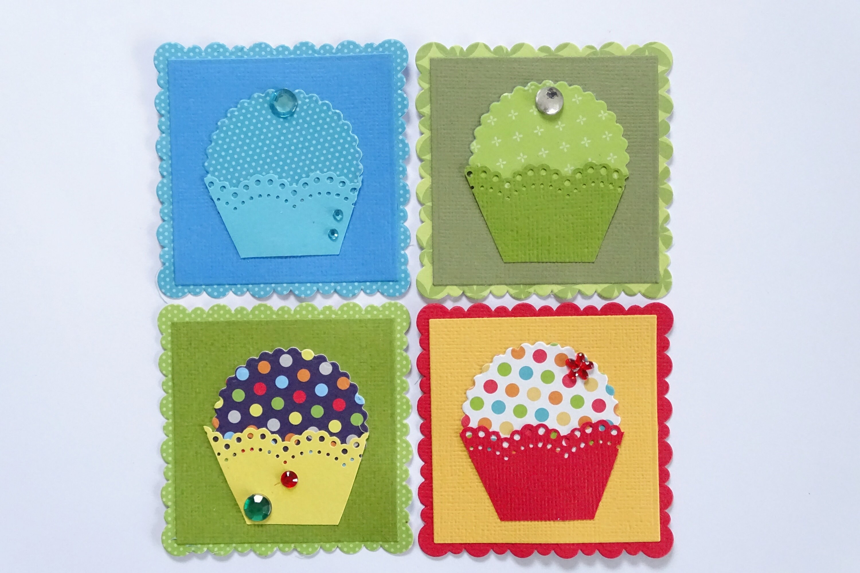 Cupcake Die Cut Die Cut Embellishments Cupcake Card Toppers Etsy