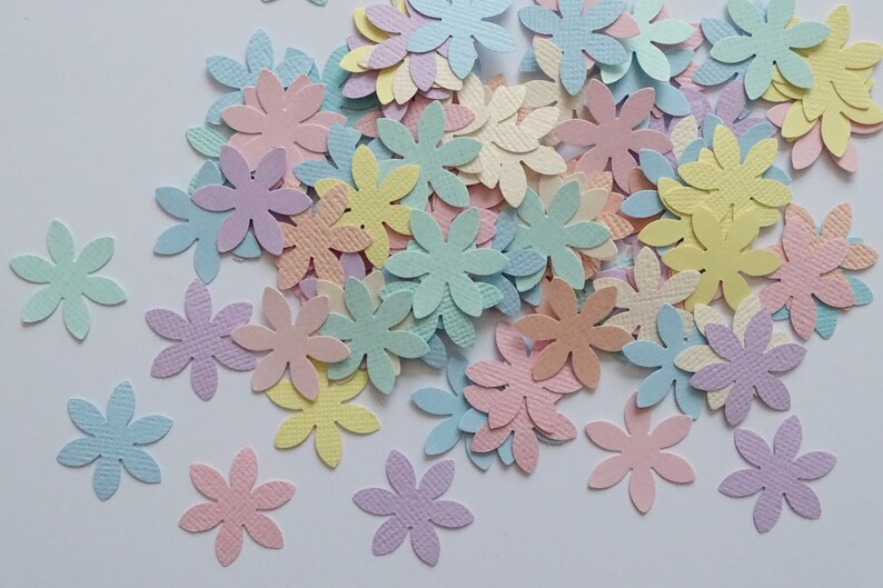 Flower die cut Paper flower die cut shapes Cardstock Etsy