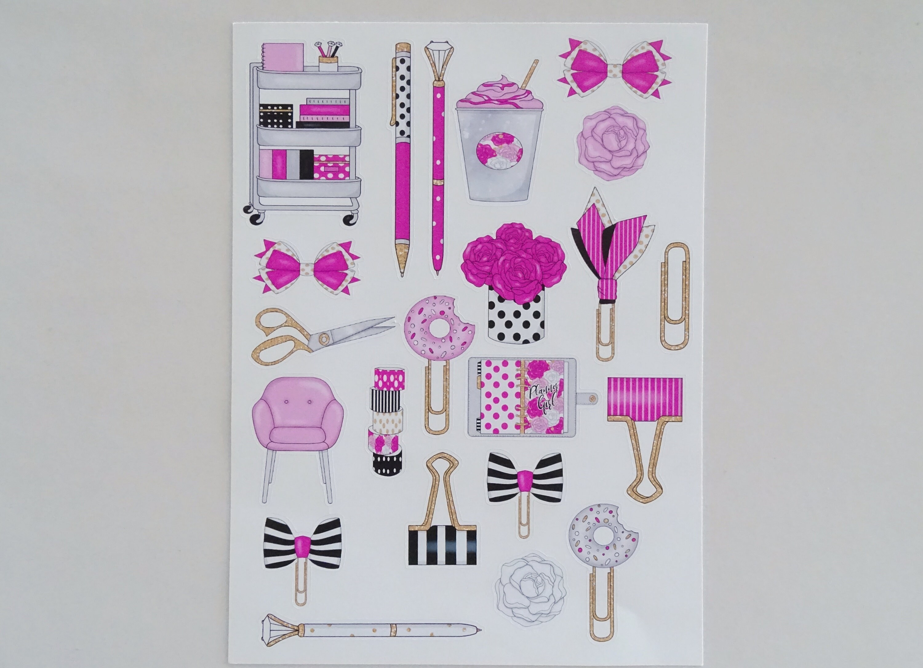 Glam planner stickers Planner sticker sheet Sticker sheet | Etsy
