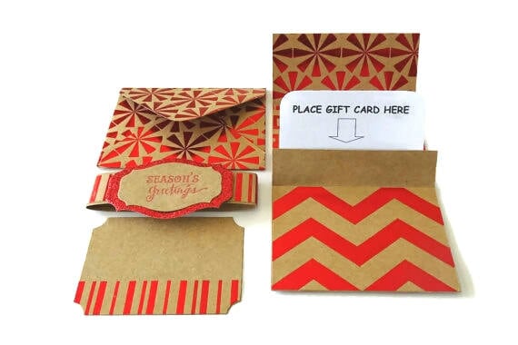 Money Card Holder Christmas Money Envelope Money Envelopes Etsy