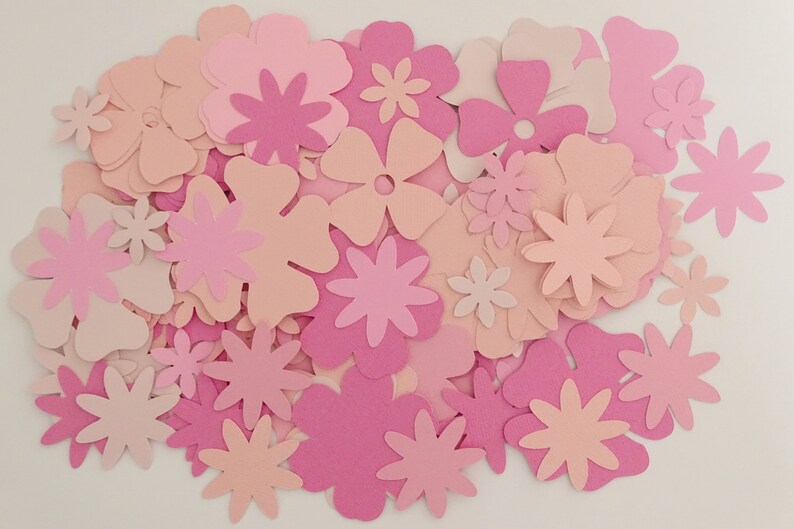 Flower cut out Mixed paper flowers Paper flower kit Die cut paper flowers Flower grab bags Cardmaking kit Flower kit