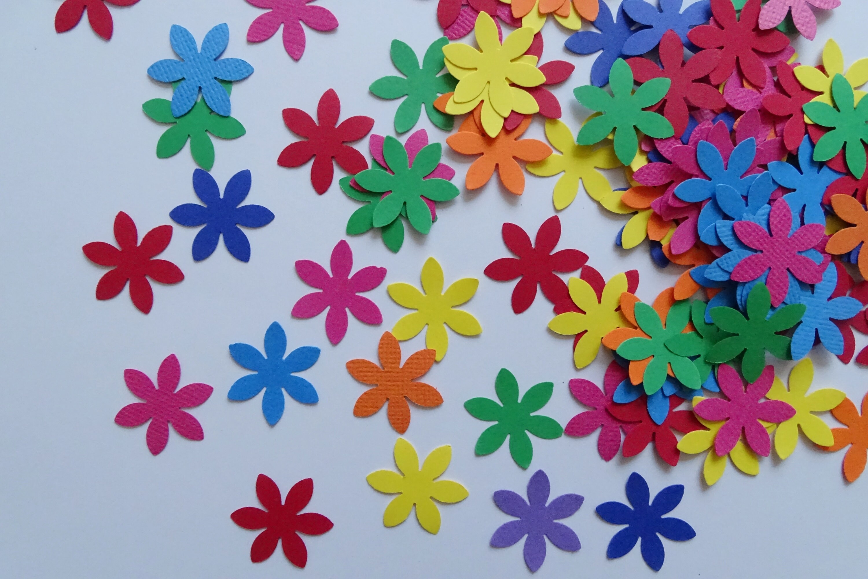 Flower die cut Paper flower die cut shapes Cardstock Etsy