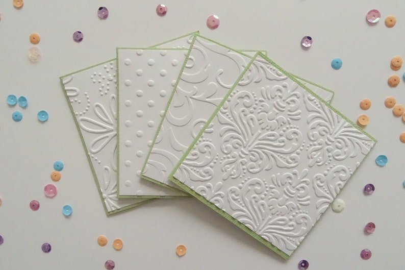Embossed Cards Greeting Cards Embossed Embossed Note Cards Etsy