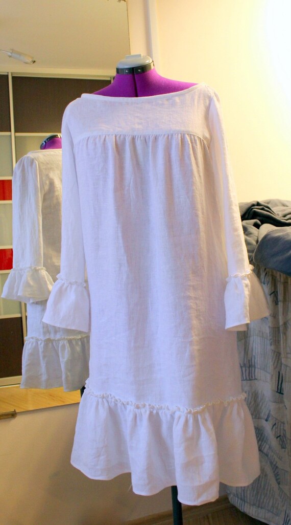 linen night gown