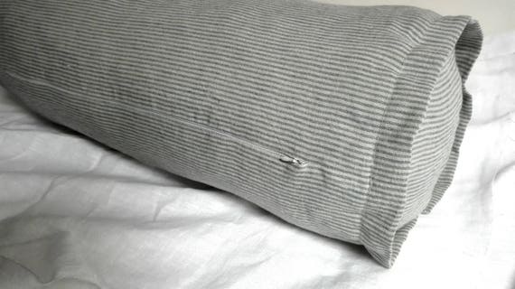 Linen bolster cover.Cilinder bolster Half Bolster pillow case linen pillow