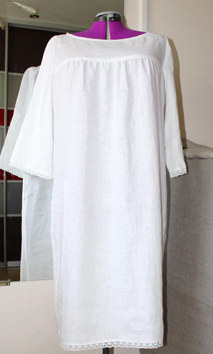 Linen Nightgown/crochet Nightgown/plus Size Nightgown/super | Etsy