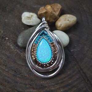 Natural Turquoise Color Tear Drop Pendant, Vintage Turquoise Color Pendant, Turquoise Color Pendant, Large Turquoise Color Pendant