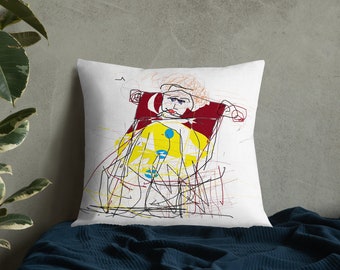 Kunstdruck Kissen | Doppelseitiges Druck Dekokissen | Digitale Malerei | Dekokissen Einzigartiges Design | Original Kunst von Dorit Mendelson
