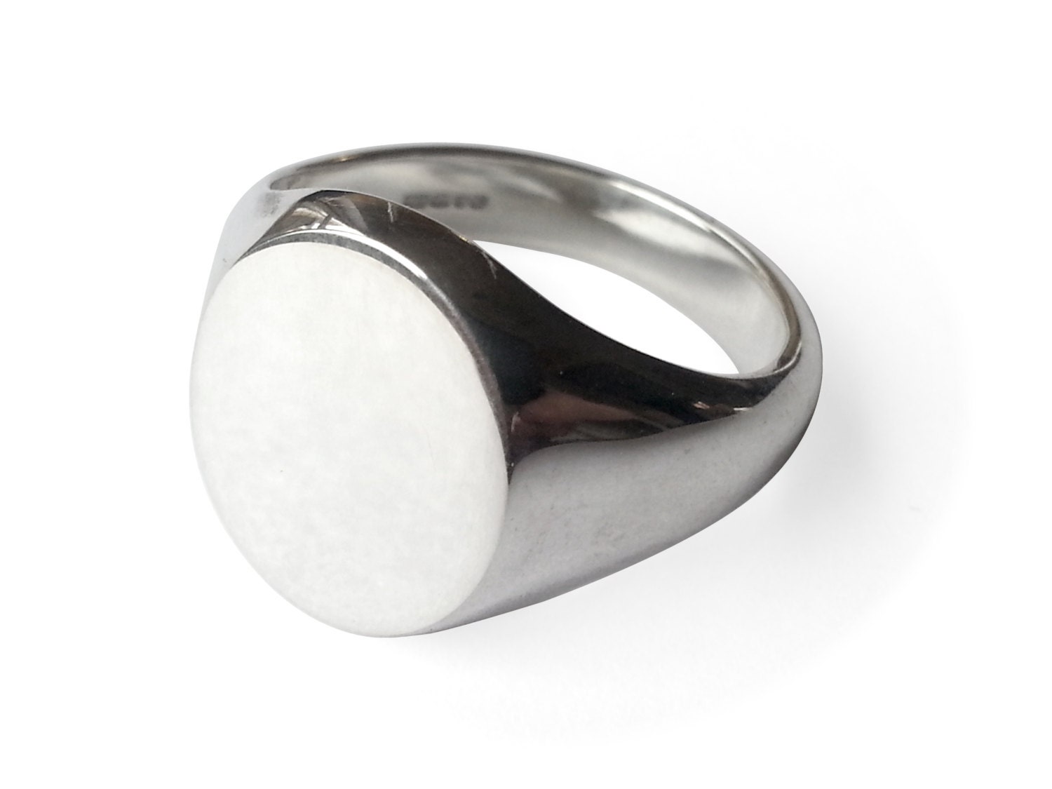 stainless steel family crest ring