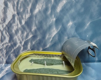 Tinned Fish Candle - Green Tea & Lemongrass