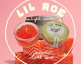 Gel Wax Caviar Tea light Candle, salmon roe candle