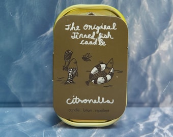 Tinned Fish Candle: Sardines & Anchovies - Unique Citronella Candle