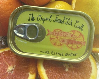 Tinned Fish Candle, Sardines, Anchovies, Tinned Seafood Candle, Citrus Nectar