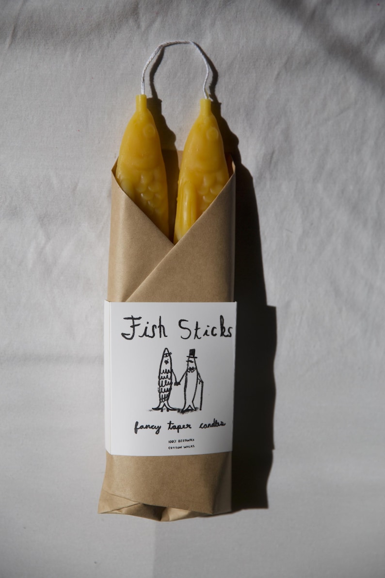 dashaflowerhead Beeswax Taper Candles - Thumbnail 4