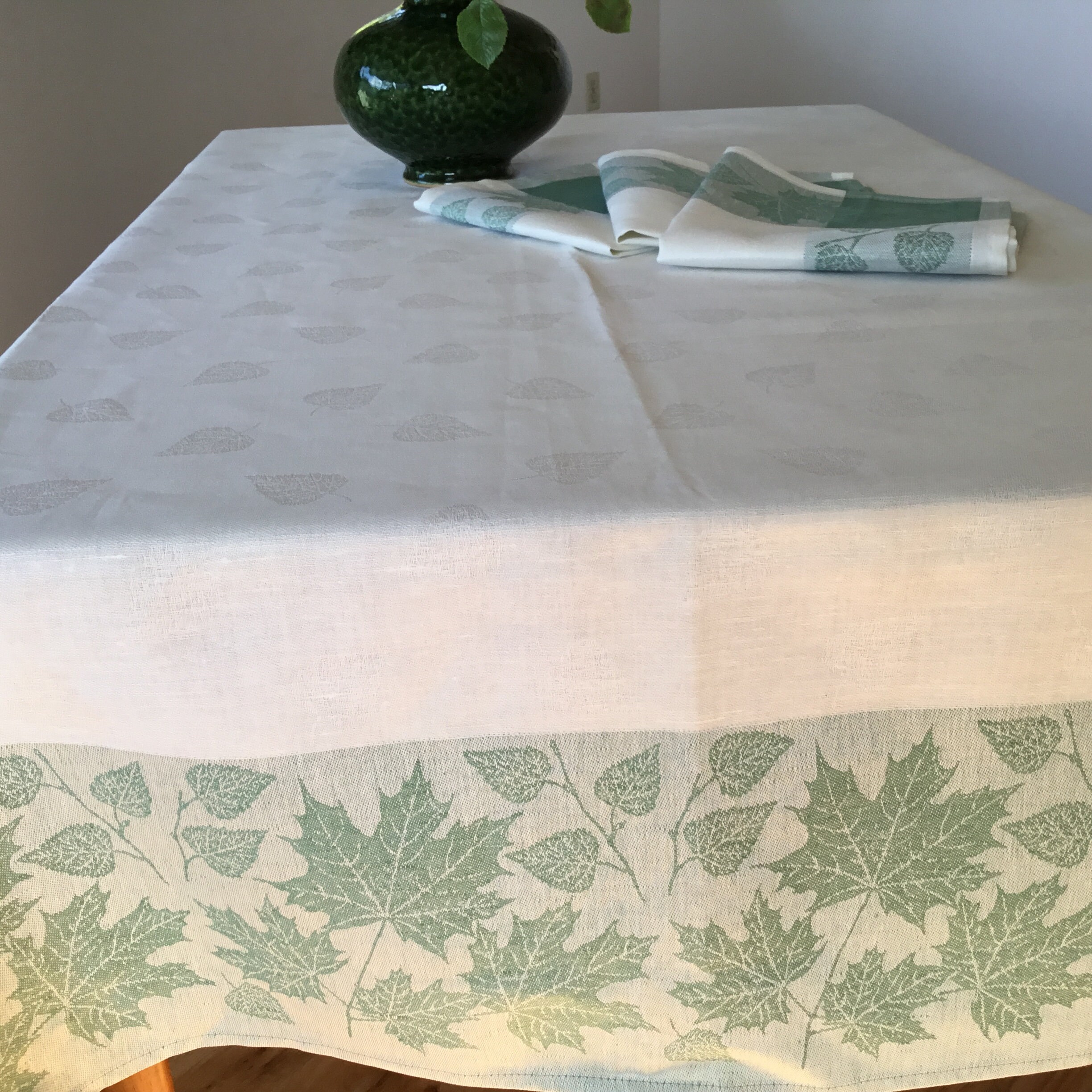 Easter Tablecloth & Napkin Set Jacquard Linen Table Cover Etsy