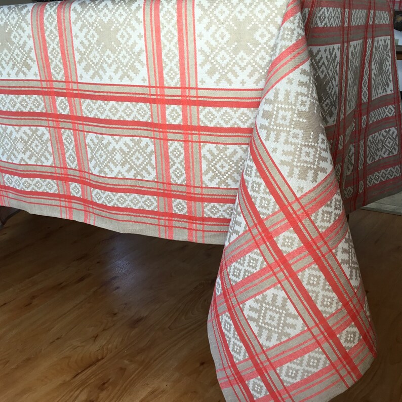 Elegant Dinner Tablecloth with Napkins Set Elegant Party Jacquard Linen Table Cover Red Romantic Dinner Table Setting Geometric Decor