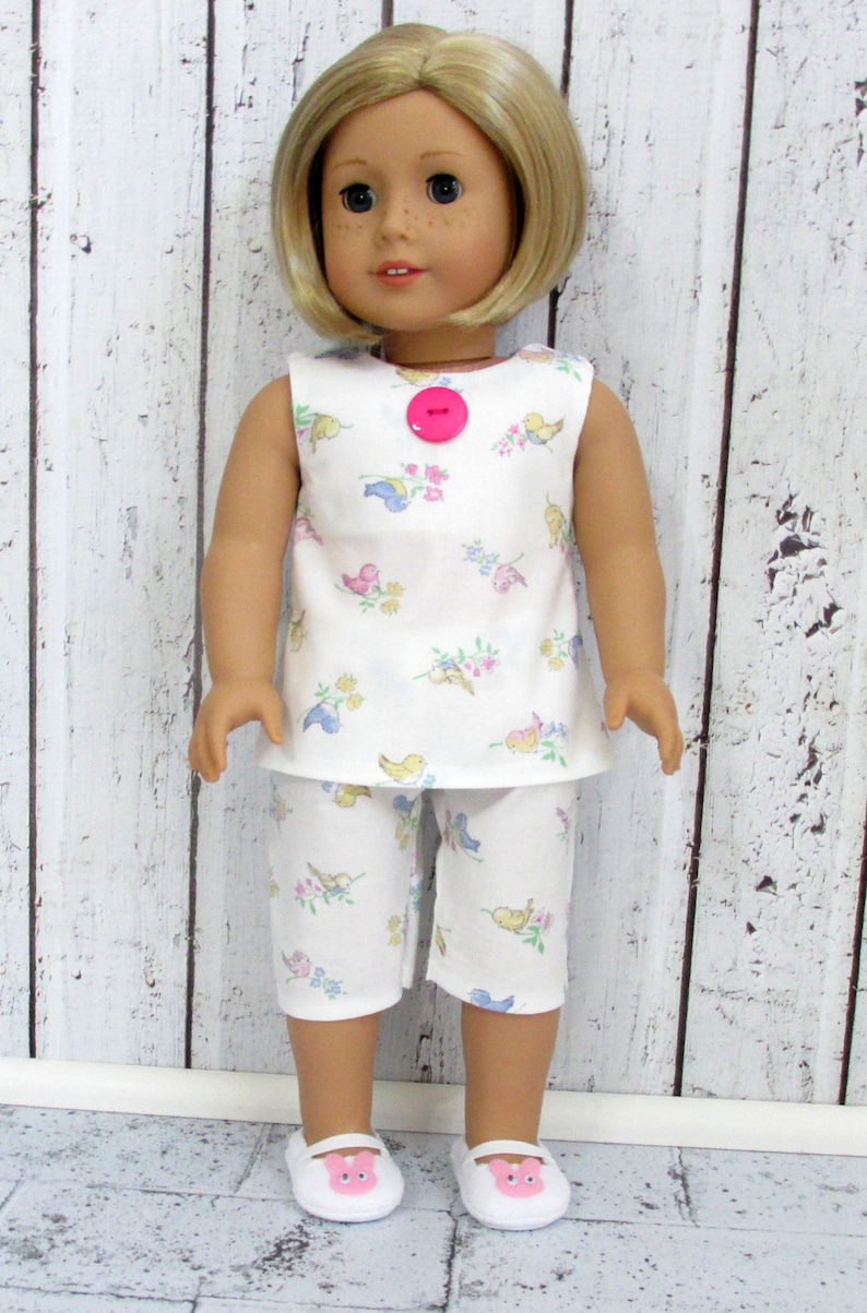 Handmade Doll T-shirt Pants Shoes Dress Pajamas for 18inch Doll Toy Clothes