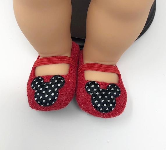BLACK w// POLKA DOTS Ballet Flats DOLL SHOES fits 18/" AMERICAN GIRL Doll Clothes