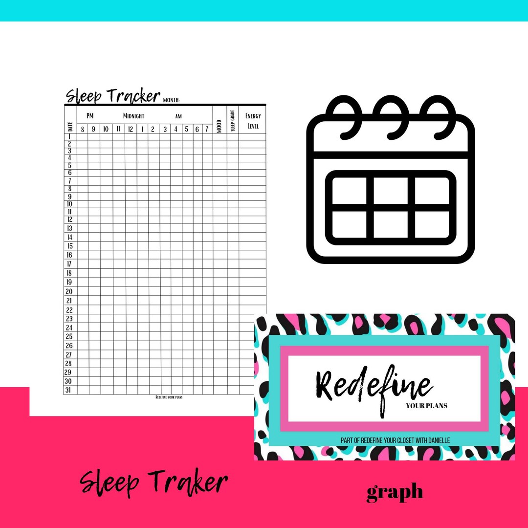 Sleep Tracker Planner Insert, Printable Planner Insert - Etsy