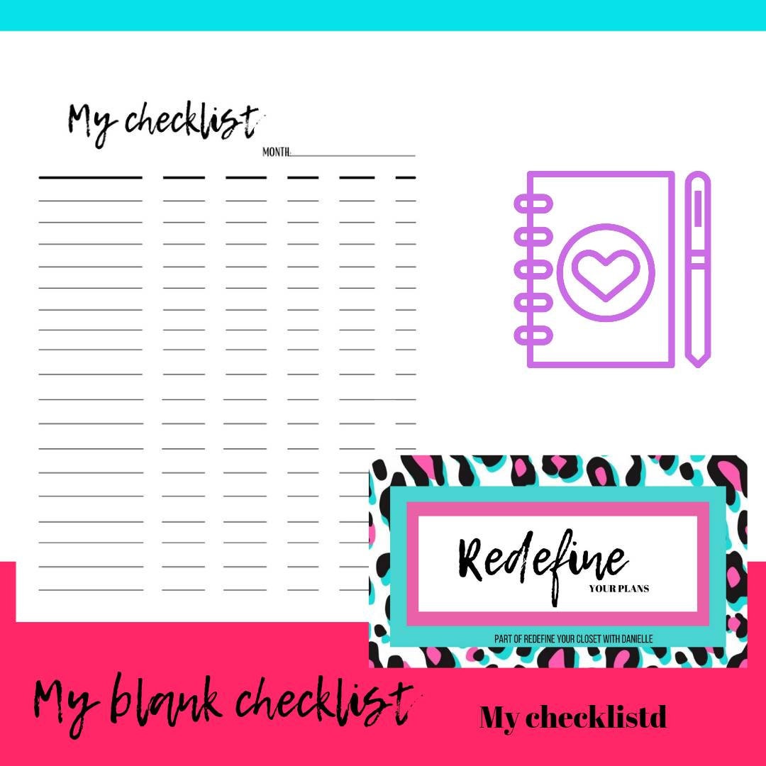 My Checklist- ADHD Planner-- Planning Insert- DIGITAL Download-print ...
