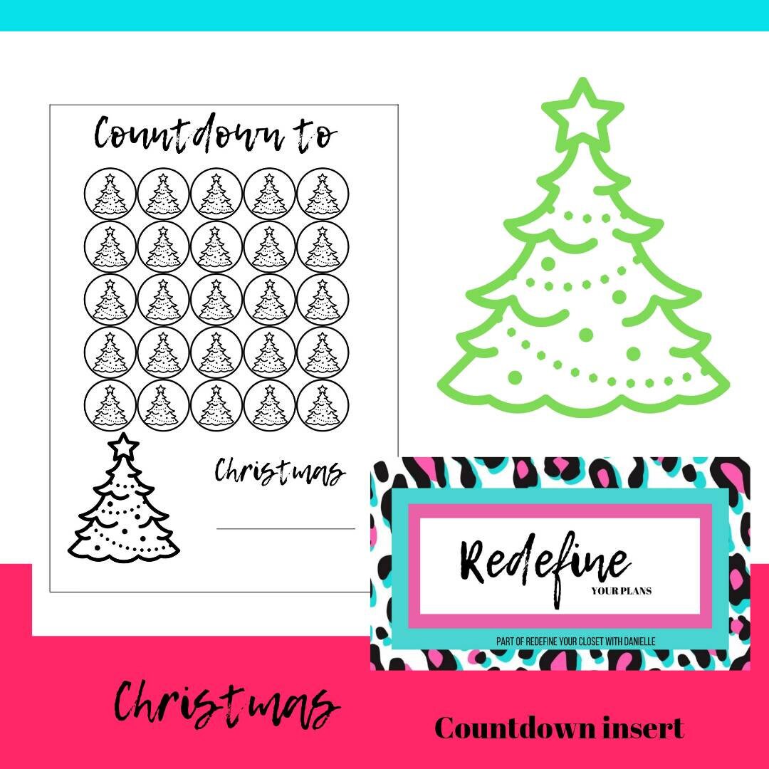 CHRISTMAS Countdown-printable Planning Insert Us Letter - Etsy